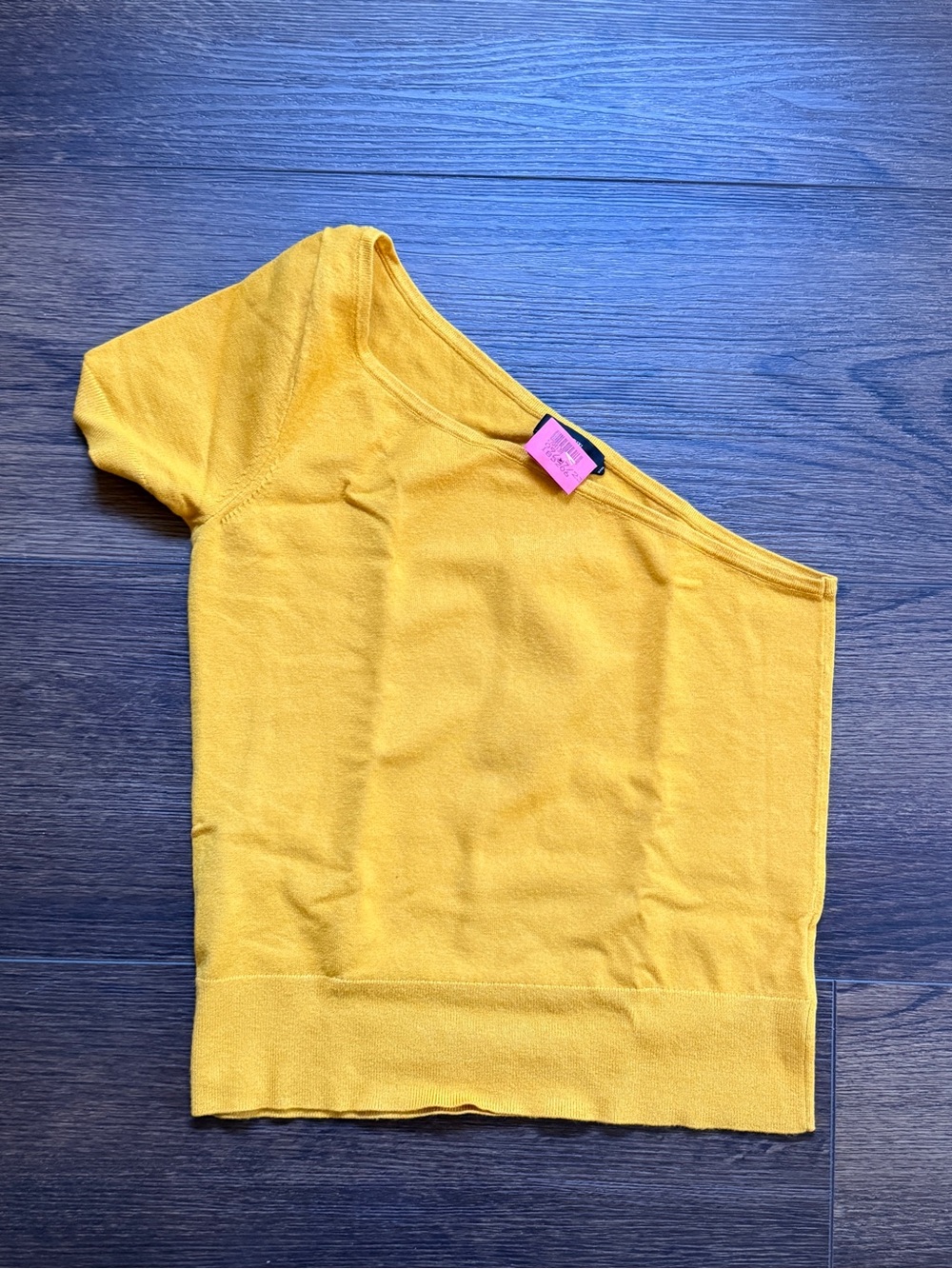 J. Crew One-Shoulder Short Sleeve Top in Mustard Yellow Sz S